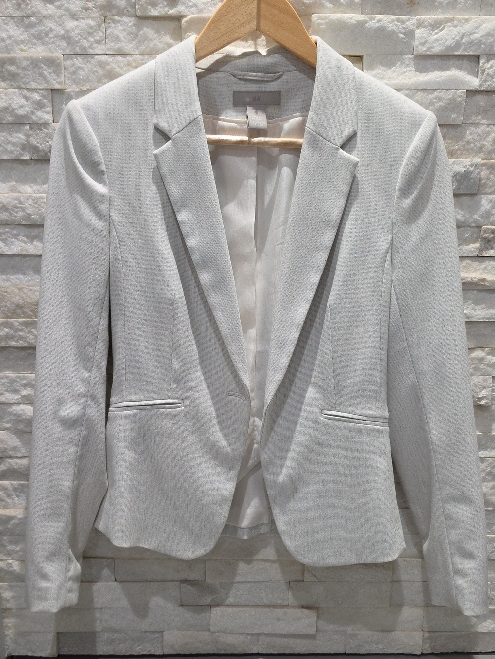 H&M Light Gray Tailored Blazer